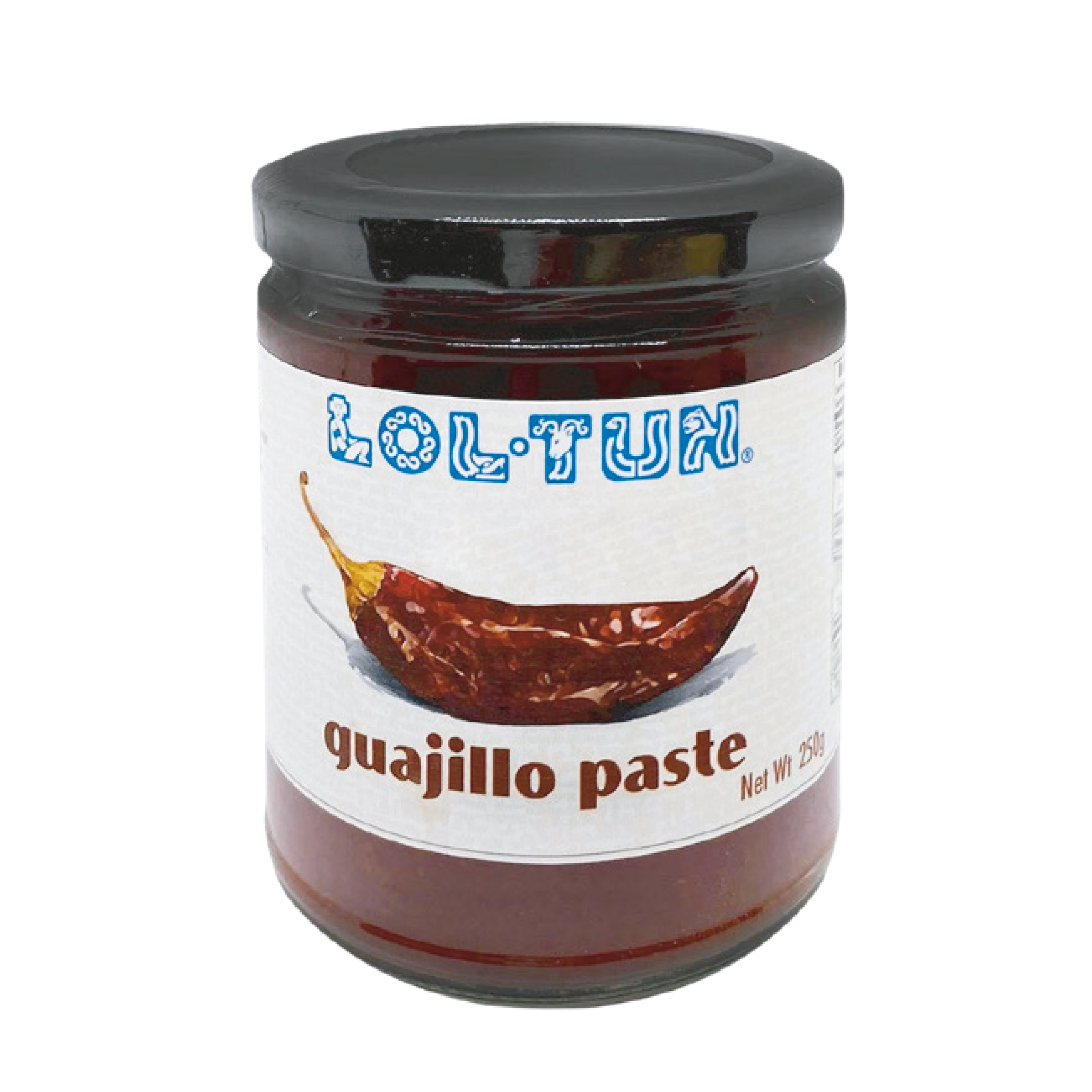 foto a sfondo bianco con il chile guajillo