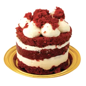 foto. sfondo bianco con red velvet