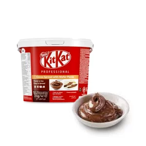 foto. asfondo bianco con crema kit kat