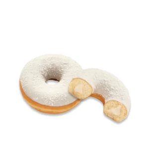 foto a sfondo bianco con dots coconut