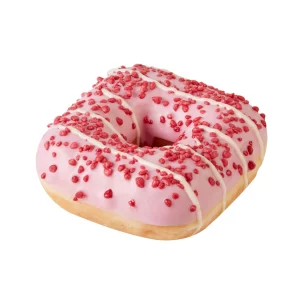 foto a sfondo bianco con pink square dots